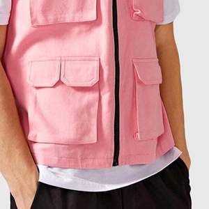 Logotipo personalizado y color transpirable sin mangas Cargo chaleco chaqueta con múltiples bolsillos para el verano - Product Image 6