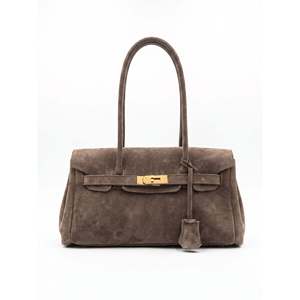 Borsa a Tracolla Morbida in Vera Pelle Scamosciata - Made in Italy - Art. 26108 - Product Image 5