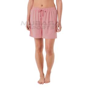 Pantalones cortos deportivos de secado rápido transpirables al por mayor para mujer, nuevo diseño relajado informal suelto con logotipo de patrón caliente en la cintura - Product Image 5