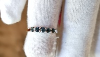 Bagues d'éternité tendance en améthyste de Londres, en argent sterling 925 plaqué or, bijoux pour mariage et fêtes