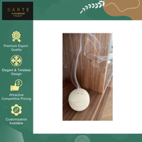 Diffuseur d'encens arabe Bakhoor artisanal en pierre de travertin de luxe, qualité supérieure, décoration moderne, fourni directement par l'usine.