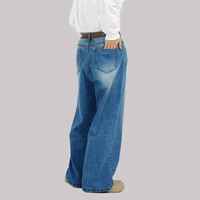 Pantalon en jean de fabrication professionnelle à bas prix Service OEM Pantalon en jean pour hommes de conception de logo sur mesure à vendre