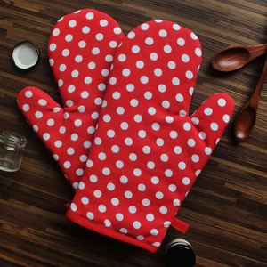 Cómodos guantes acolchados de algodón para horno para cocinar, hornear y manipular la cocina con estilo Fabricante indio - Product Image 2