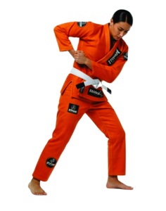 Kimono de Jiu Jitsu Naranja con Logotipo Personalizado, Conjunto de Karate de Color Personalizado, Uniforme Profesional de Jiu-Jitsu - Product Image 4