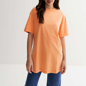 เสื้อทีเชิ้ตสำหรับซักและซักของผู้หญิงแนววินเทจขนาดใหญ่แกรม280 100% ผ้าฝ้ายออร์แกนิกพิมพ์โลโก้แบรนด์ของคุณเอง & พิมพ์ DTG - Product Image 1