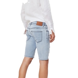 Shorts en jean pour hommes urbains, coupe ample, coton délavé, style décontracté, streetwear d'été, coupe droite, vintage, tissé, personnalisé, ODM, marque privée - Product Image 3