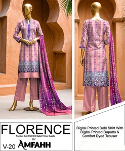 Señoras de alta calidad kameez shalwar diseño Algodón/Césped Shalwar Kameez Trajes Impreso Algodón/Césped Trajes pakistaní Salwar kameez - Product Image 2