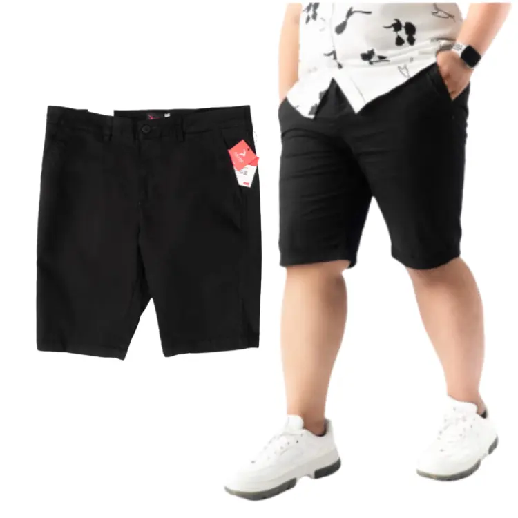 Kaki Shorts Voor Mannen Snelle Levering Snel Droog Voor Mannen Kleding Plus Maat Aangepaste Verpakking Vietnam Fabrikant