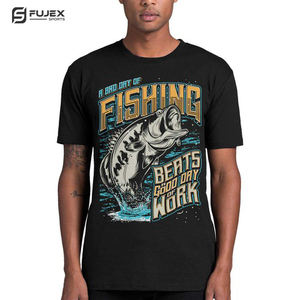 Camisetas de pesca con el mejor logotipo, diseño único personalizado, suave, cómodo, sublimación, impermeable, ropa de pesca, talla XL, demanda personalizada - Product Image 1