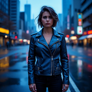 Femmes hiver mode col montant veste à glissière en cuir de mouton véritable coton remplissage respirant élégant dames vêtements d'extérieur - Product Image 1