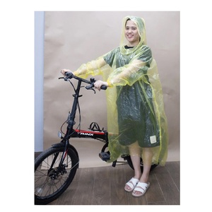 Chubasqueros desechables temporales de PE, ropa impermeable de precio barato para una sola persona de alta calidad con logotipo y embalaje personalizados - Product Image 5