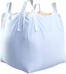 ถุงบรรจุสินค้าแบบ FIBC ขนาดหนึ่งตัน แบบดัฟเฟิลท็อป ฐานแบน สายรัดแบบดับเบิ้ลสเตวีโดร  วัสดุพลาสติกป้องกันไฟฟ้าสถิต - Product Image 5