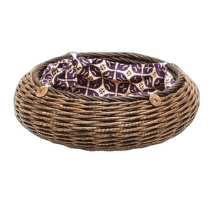 ตะกร้าหวายใส่ขนมปังคุณภาพสูงตะกร้าปอกระเจาทรงสี่เหลี่ยมผืนผ้างานทำมือสำหรับใช้ในครัวบ้านที่เก็บขนมปังของในครัว - Product Image 1