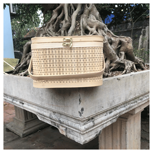 Caja de Regalo Ecológica Tejida de Bambú con Asa de Vietnam para Picnic de Año Nuevo Lunar - Product Image 6