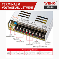 LRS-400-48 WEHO 400W 48V 8.3A Schalt netzteil Werks steckdose Transformator LED Licht leiste Netzteil