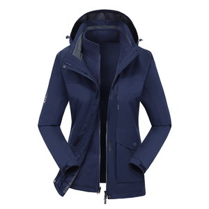 Veste décontractée fine pour femmes, printemps et automne, imperméable et coupe-vent, veste à capuche amovible pour le sport, vêtements de voyage - Product Image 4