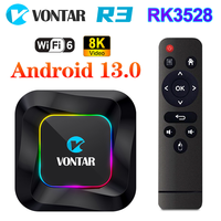 TV Box pintar kualitas tinggi, dengan Android 13 4K VONTAR R3 BT5.0 2 + 16GB 4 + 32GB