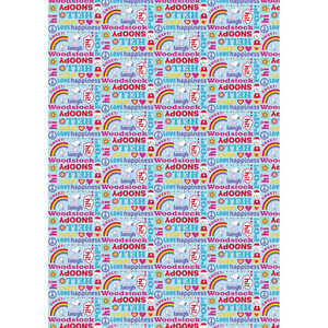 Rollo de Papel de Regalo Ecológico con Diseño 'Peanuts Love Happiness' - Product Image 1