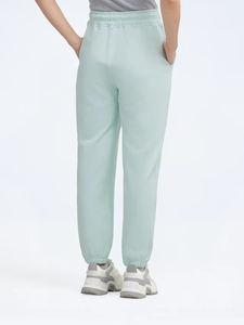 Pantalones Deportivos de Mujer OEM de Alta Calidad, Personalizados, Extra Grandes, Color Verde Menta, Gruesos para Invierno, con Bolsillos Laterales y Puños Elásticos - Product Image 2