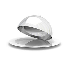 Plat de service en acier inoxydable robuste et durable, conçu pour une utilisation fréquente lors des repas et des fêtes - Product Image 6