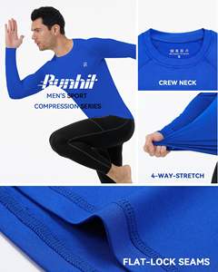 Ensemble de Rashguard personnalisé pour la salle de sport et l'entraînement à séchage rapide Spandex Compression Fit Full Sleeve Sportswear OEM Pakistan Factory - Product Image 2