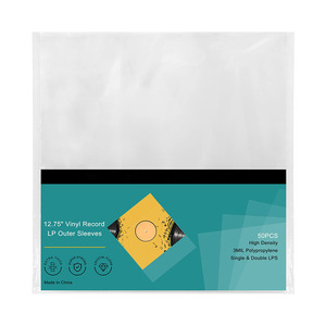 Meilleures ventes de pochettes en plastique jetables pour disques vinyles Plbagic LP et pochettes pour <span class=keywords><strong>CD</strong></span> en PE/PP de 7 pouces, motifs imprimés en plastique, 7 pouces, 12 pouces JS - Product Image 2