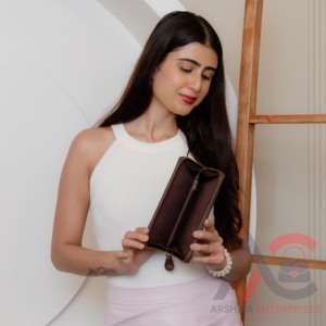 100% Genuine Leather <b>Wallet</b> With Buck Stitch Western Hand Tooled Leather <b>Clutch</b> High Quality Credit Card Wristlet Luxury <b>Wallet</b> - Product Image 5