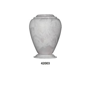 Venta caliente hermosos jarrones georgianos azules urna para adultos de cremación de mármol cultivado para cenizas humanas con bolsa de terciopelo gratis - Product Image 6