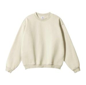 Sudadera de Lujo Estilo Urbano con Mezcla de Felpa, Logotipo Personalizado, Oversize, Lisa, Cuello Redondo, Y2K, Transpirable, Invierno - Product Image 2