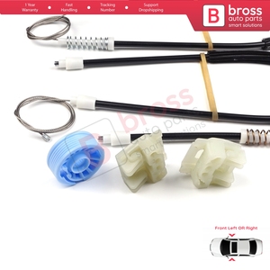 Juego de reparación de regulador de ventanilla eléctrica BWR638 puerta delantera izquierda o derecha para Ibiza MK3 6L1 Cordoba MK2 6L2 2002-2008 4/5-puerta 6L4837461 - Product Image 6