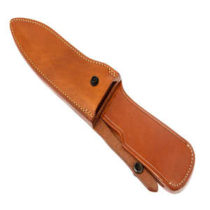 Étui en cuir véritable durable avec logo personnalisé étui de couteau de camping pliant - Product Image 2