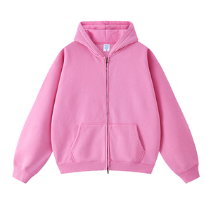 Haute qualité coton lourd streetwear vêtements polaire sweat personnalisé 400 500 gsm bouffée impression logo surdimensionné sweats à capuche hommes - Product Image 5
