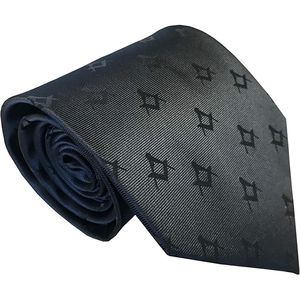 Gants en coton brodés maçonniques carrés et boussole bleus - Product Image 5