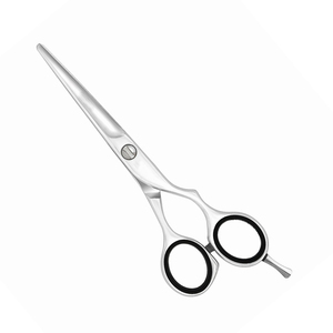 Ciseaux de salon de beauté finition miroir lame droite tranchante ciseaux de coupe de cheveux de barbier en acier inoxydable - Product Image 1