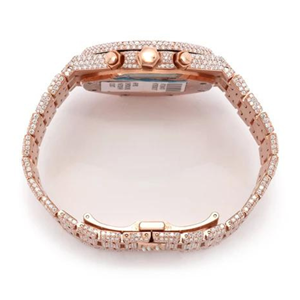 High Quality <b>Men's</b> Iced Lab Grown Diamond Watch Customized Hip Hop Style VVS Diamond White Gold <b>Stainless</b> <b>Steel</b> New Arrival Gift - Product Image 4