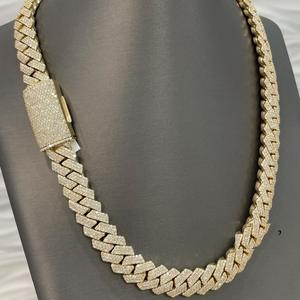 Collier fantaisie en or blanc 14 carats et diamants VVS1 Moissanite avec en argent sterling 925 Pass The Diamond Tester - Product Image 2