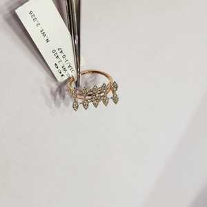 Elegant Ladies Gold <b>Diamond</b> <b>Ring</b> Stylish Jewelry for Women - Product Image 1