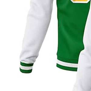 Veste universitaire bicolore, style personnalisé, couleur et patchs personnalisés, usine de vêtements OEM, veste universitaire d'entreprise, vestes universitaires personnalisables - Product Image 6