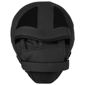 Guantes de cuero profesionales de alta calidad 100%, manoplas de enfoque de diseño curvo negro de Pakistán, almohadillas de enfoque en blanco de ajuste seguro para exteriores - Product Image 2