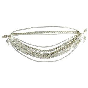 Aiguillette de la Légion d'Honneur française, rouge, avec fils dorés et argentés, design torsadé et tressé, avec boucle de fixation - Product Image 5