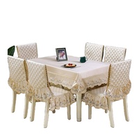 Housse de table carrée en satin tissé jacquard 100% coton, design moderne personnalisé Texbridge, personnalisable, haute qualité, imperméable