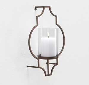 Admirable Design Wholesale Black Metal Wall Candles Stand Home And Parties Wall-Mounted Candle Stick Holders - Product Image 1