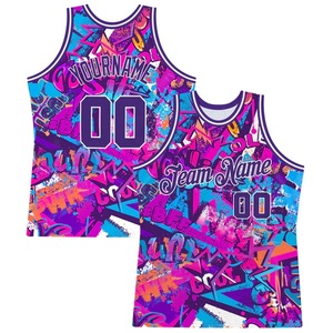 Maillots de basket personnalisés en gros à prix abordable, impression numérique, respirants, séchage rapide, grandes tailles, vêtements de sport antibactériens - Product Image 1