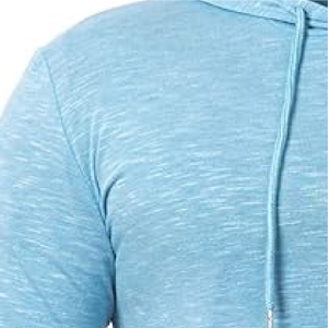 Sudadera con capucha clásica para hombre, color azul claro, diseño personalizado, cómoda, de manga larga. - Product Image 5