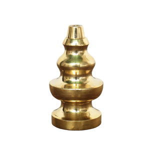 Kalash Artesanal de Latón para Ceremonias Religiosas, Lota India Duradera para Uso en el Hogar y el Altar, para Cualquier Ocasión, Acabado Dorado Tradicional - Product Image 1