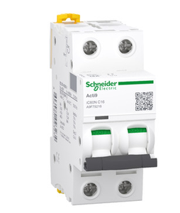 Disjoncteur miniature (MCB) Acti9 IC60N 2P 16A Courbe C 6kA Capacité de coupure 240V Protection contre la foudre - Haute qualité - Product Image 5