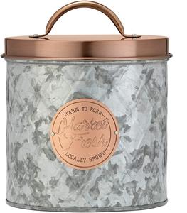 <b>Set</b> of 3 New Arrival Farmhouse Kitchen Storage Bread <b>Canister</b> Vintage Metal Storage <b>Canister</b> for Cookies - Product Image 4
