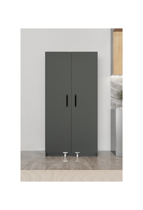 Aeka VEZIR Armario Multiusos de Cocina y Despensa con Paneles Antracita, 15 Estantes, Ahorra Espacio, Modelo Simple, Moderno y de Lujo - Product Image 5