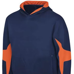 Pull-over à capuche en coton mélangé personnalisé OEM pour hommes, tenue décontractée confortable avec impression numérique pour la saison d'automne - Product Image 1