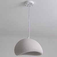 Luminaire suspendu design nordique minimaliste moderne en béton et pierre, lampe suspendue effet ciment, lustres en résine pour salon et salle à manger